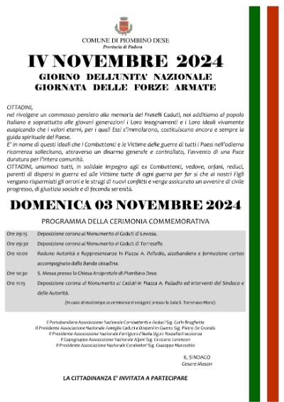 Manifesto 4 novembre