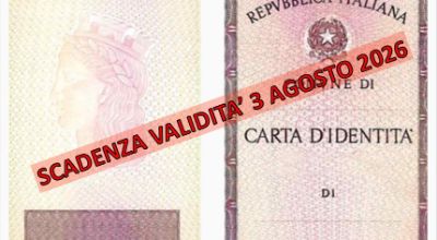 carta di identità cartacea carta di identità cartacea